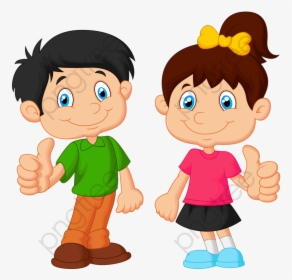 Child Boy Girl - Kids Thumbs Up Clipart, HD Png Download, Transparent PNG