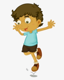 Jumping Child Clip Art - Hop On One Foot Clipart, HD Png Download, Transparent PNG