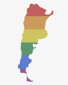 Lgbt-argentina - Argentina Map Flag, HD Png Download, Transparent PNG