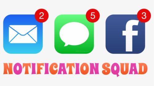Notification Squad Icons - Messages, HD Png Download, Transparent PNG