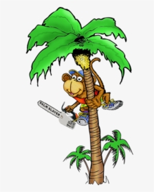 Animated Monkey In A Tree Png - Monkey With A Chainsaw, Transparent Png, Transparent PNG