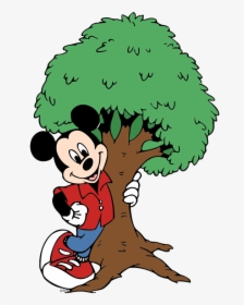 Mickey Mouse Tree In Cartoon, HD Png Download, Transparent PNG