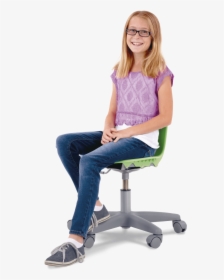 Student Sitting In A Chair, HD Png Download, Transparent PNG
