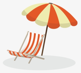 Vecteur Euclidean Vector - Lounge Chair Beach Umbrella Vector, HD Png Download, Transparent PNG