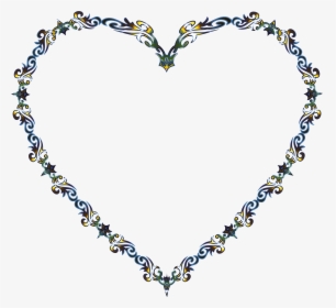 Colorful Fancy Decorative Line Art Heart 3 Clip Arts, HD Png Download, Transparent PNG
