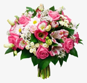 Tube Bouquet De Fleurs Rose Et Blanche - Bouquet De Fleurs Happy Birthday, HD Png Download, Transparent PNG