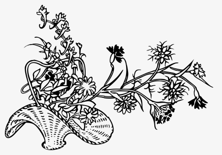 Beautiful Drawing Of Garden Flowers, HD Png Download, Transparent PNG