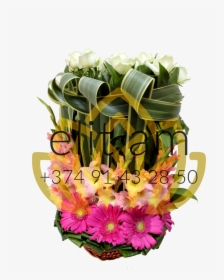 Flower Basket Png - Bouquet, Transparent Png, Transparent PNG