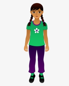 Mexican Girl Picture - Hispanic Girl Clipart, HD Png Download, Transparent PNG