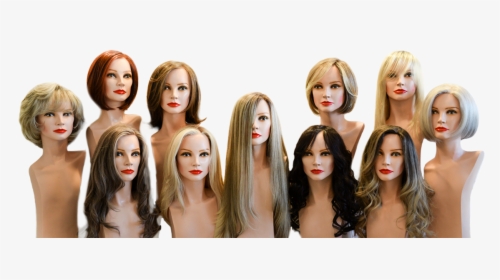 Crown Heads With Different Styled Hair Units - Mannequin, HD Png Download, Transparent PNG