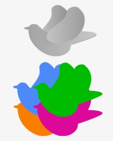 Pigeon Birds Dove Free Photo - Palomas Animadas De Colores, HD Png Download  , Transparent Png Image - PNGitem