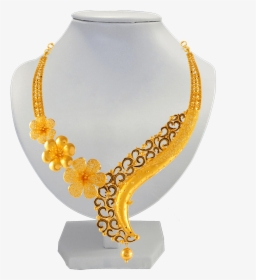 22k Gold Necklace Set - Gold Necklace Set Designs, HD Png Download, Transparent PNG
