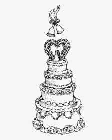 Wedding Cake Clip Arts - Wedding Cake Design Drawing, HD Png Download, Transparent PNG