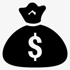 Icon - Black Money Bag Icon, HD Png Download, Transparent PNG