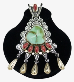 Gilbert Tom 14k Gold And Turquoise Set - Pendant, HD Png Download, Transparent PNG