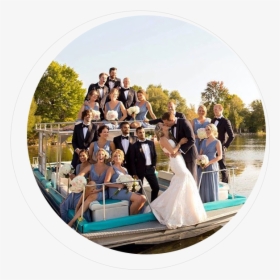 Photo Of Wedding Party On Fern Boat - Groom, HD Png Download, Transparent PNG