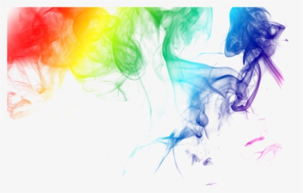 Rainbow Colored Smoke - Rainbow Smoke Transparent Background, HD Png Download, Transparent PNG