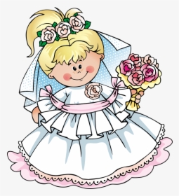 Free Wedding Clip Art - Cartoon Clipart Bride, HD Png Download, Transparent PNG