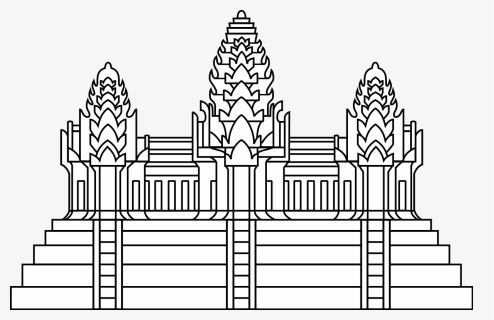 Cambodia Flag Angkor Wat, HD Png Download, Transparent PNG