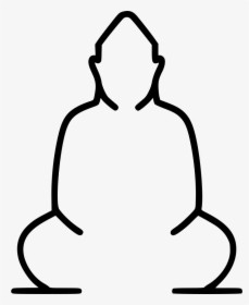 Budha - White Buddha Icon, HD Png Download, Transparent PNG