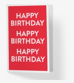 Happy Birthday Greeting Card Png Red, Transparent Png, Transparent PNG