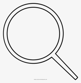 Search Button Coloring Page - Line Art, HD Png Download, Transparent PNG