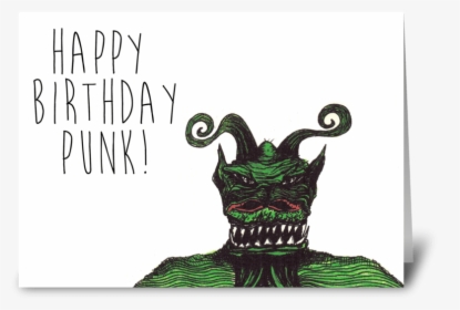 Happy Birthday Punk Greeting Card - Punks Birthday Card, HD Png Download, Transparent PNG