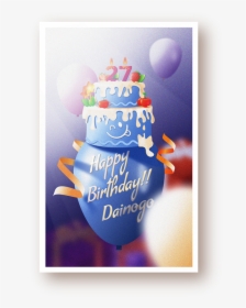 Premium Mockup Happy Birthday E Card - Christmas Card, HD Png Download, Transparent PNG