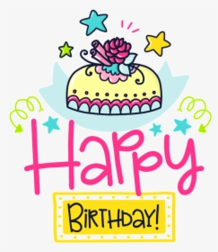 Hand Drawn Happy Birthday Card Vector - Happy Birthday Card Illustration Png, Transparent Png, Transparent PNG