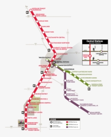 Public Transporation Map - Houston Metro Rail Map, HD Png Download, Transparent PNG