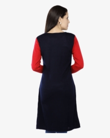 Women Long Sleeves Knit Kurta - Day Dress, HD Png Download, Transparent PNG