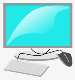 Free Image Download Clip - Computer With Mouse And Keyboard Clipart, HD Png Download, Transparent PNG