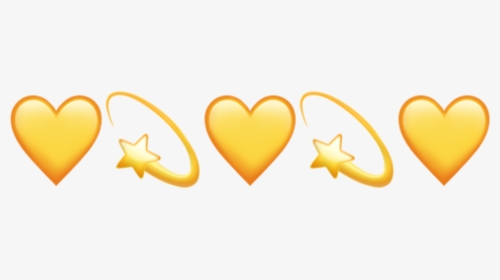 Transparent Yellow Heart Emoji Png, Png Download, Transparent PNG