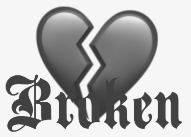 Transparent Heartbreak Emoji Png - Heart Broken Emoji Ios, Png Download, Transparent PNG