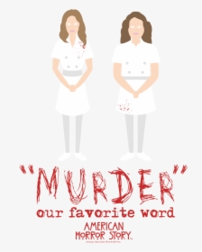 American Horror Story Murder Juniors V Neck T Shirt - Illustration, HD Png Download, Transparent PNG