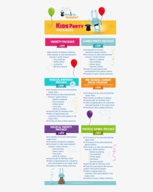 Kids Party Packages - Birthday Party Package In Singapore, HD Png Download, Transparent PNG