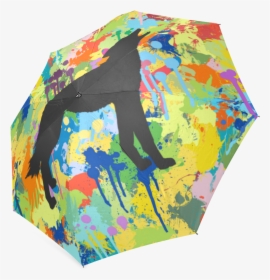 Wolf Colorful Splash Y Background Foldable Umbrella - Visual Arts, HD Png Download, Transparent PNG