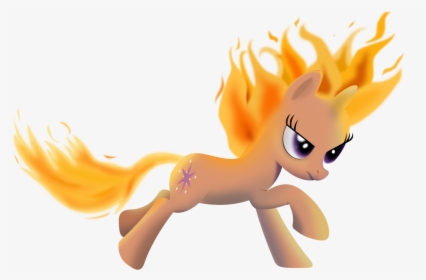 Twilight Sparkle Rainbow Dash Yellow Mammal Cartoon - My Little Pony Twilight Sparkle Fire, HD Png Download, Transparent PNG