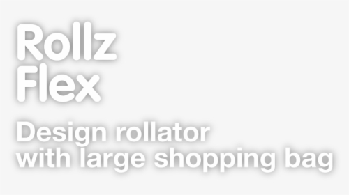 Rollz Flex Design Rollator With A Large Bag - Darkness, HD Png Download, Transparent PNG