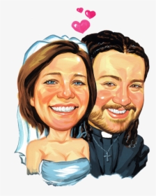 Custom Wedding Caricature Can Be A Perfect Show Stopper - Love, HD Png Download, Transparent PNG