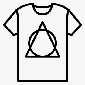 T-shirt With Design - T Shirt Design Icon, HD Png Download, Transparent PNG