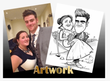 The Wedding Artist Stylish Caricature Artist For Hire - Poster, HD Png Download, Transparent PNG