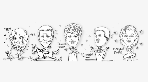 Celebrity Caricatures - Cartoon, HD Png Download, Transparent PNG