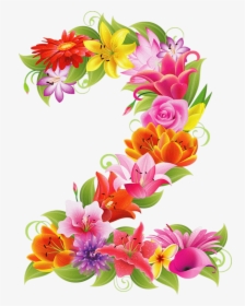 D A E - Flower Numbers Clipart, HD Png Download, Transparent PNG