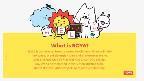 Roy6 Line Friends - Cartoon, HD Png Download, Transparent PNG