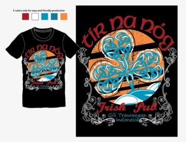 Irish Pub T-shirt From Indonesia Logo Design Concepts - Illustration, HD Png Download, Transparent PNG