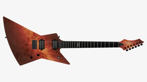 Poplar Burl Scorched Earth - Chapman Ghost Fret Black Blood, HD Png Download, Transparent PNG