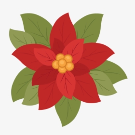 Transparent Poinsettia Clipart Black And White Free - Poinsettia Flower Cut Out, HD Png Download, Transparent PNG