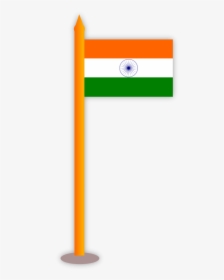 Clipart Indian Flag Png Images - Clip Art Of Indian Flag, Transparent Png, Transparent PNG