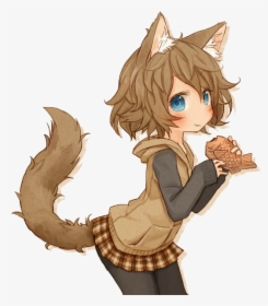 Anime Cat Girl Drawings, HD Png Download, Transparent PNG